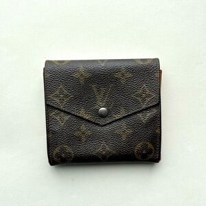 LOUIS VUITTON Monogram Canvas Leather Wallet